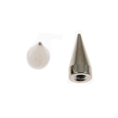 Metal Cone Spike 15mm (Silver) (10 Pieces)