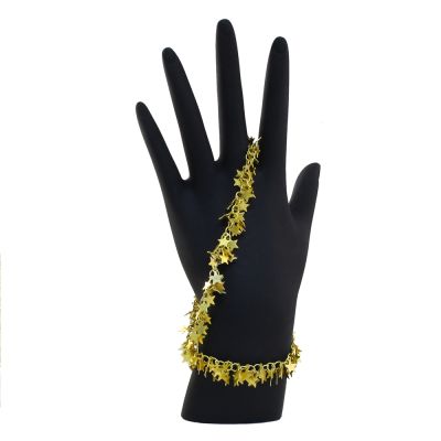 Chain with Mini Gold Star Charms, Steel, Gold (Per Foot)