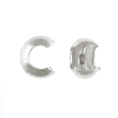 3mm Crimp Cover(Sterling Silver) (20 Pieces)