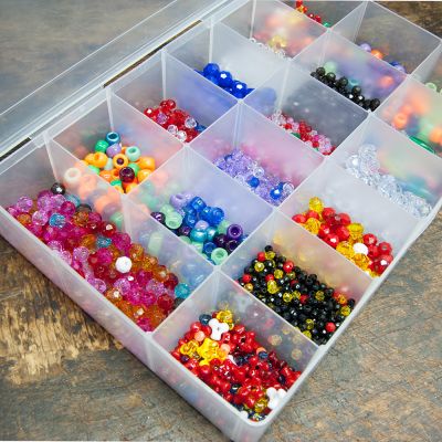 Bead Organizer 17 Compartments - 10.75 x 7 x 1.75 inches (EA)