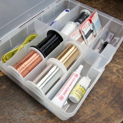 Bead Organizer 8 Compartments - 10 x 7 x 1.75 inches  (EA)