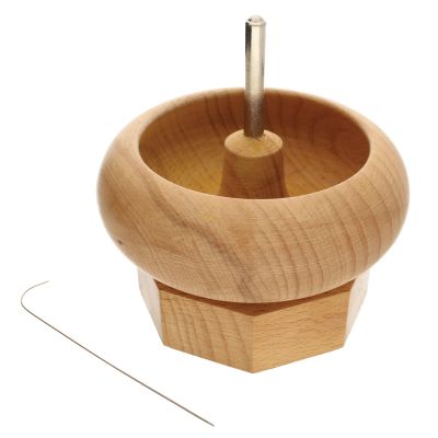 Bead Spinner, Spin & String, 4" Medium Wood, 1 Needle (Each)