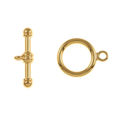 Toggle Clasp-22mm, Gold-Plated (6 Pairs)