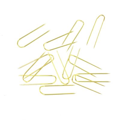 "U" Shaped Display Pin, 1" Size, Gold (100 Pieces)
