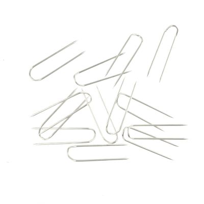 "U" Shaped Display Pin, 1" Size, Silver (100 Pieces)